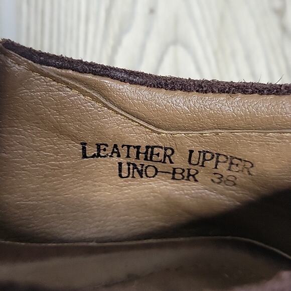 L' Artiste Spring Step Uno Slip On Brown Leather Shoes Womens Size 38 US 7.5-8 - Picture 11 of 13